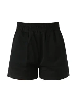 Essenziale Milano Shorts donna con elastico in vita - nero
