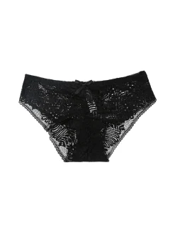 Essenziale Milano Slip da donna in pizzo - nero