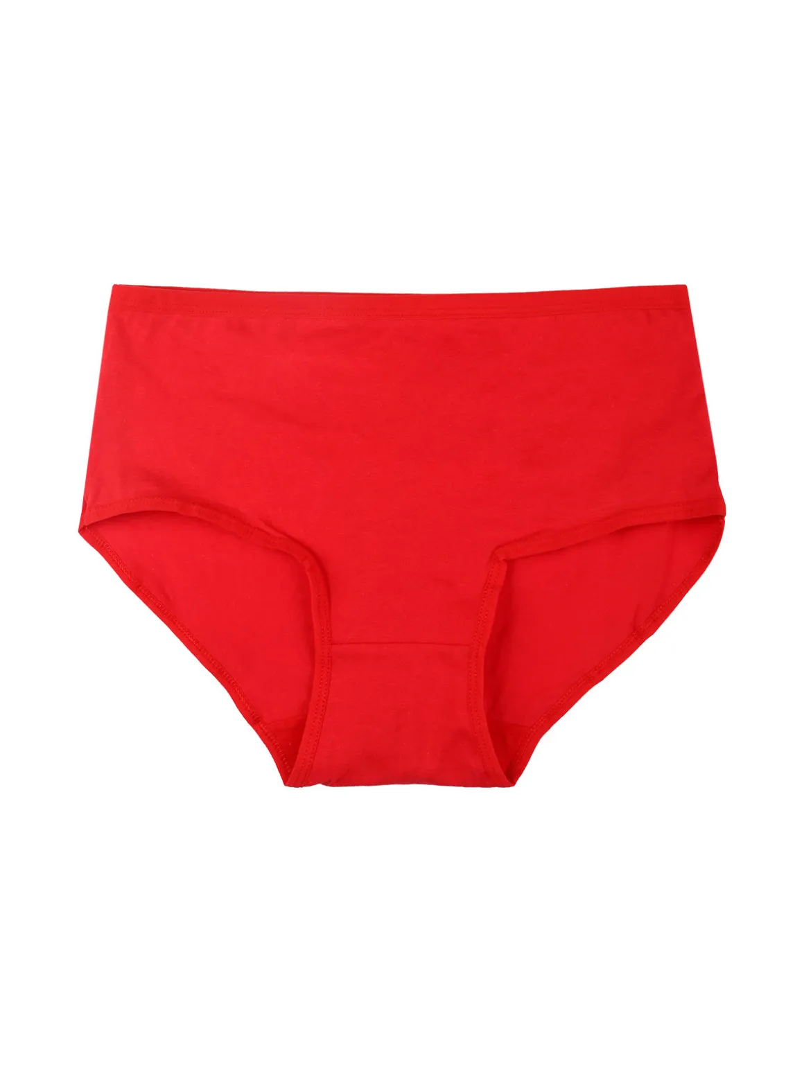 Essenziale Milano Slip maxi da donna in cotone - rosso