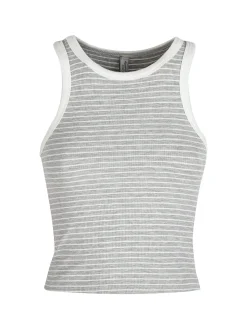 Essenziale Milano Top cropped donna a righe