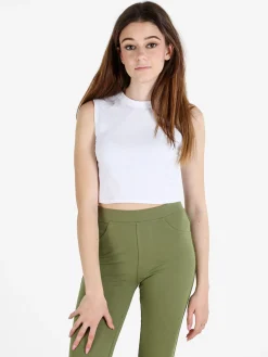 Essenziale Milano Top cropped donna in cotone