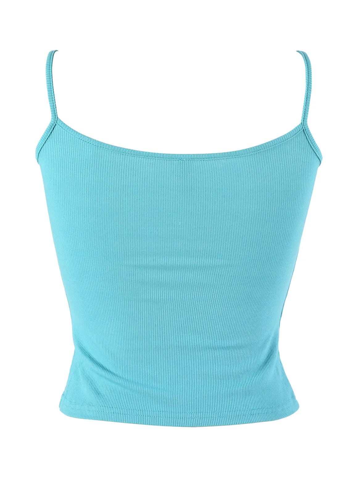 Essenziale Milano Top donna a costine con spalline sottili