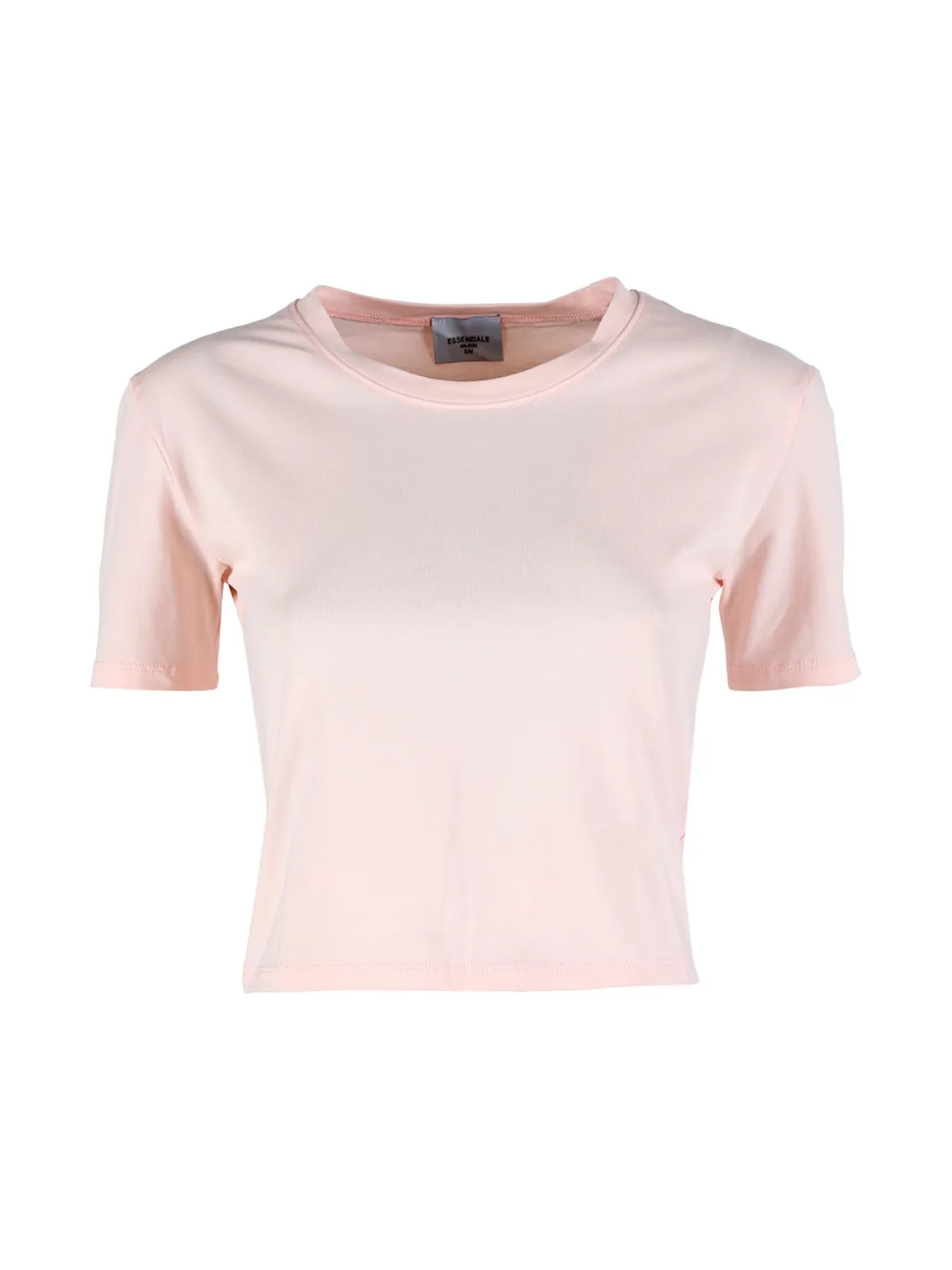 Essenziale Milano T-shirt crop da donna in cotone