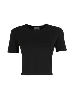 Essenziale Milano T-shirt crop da donna in cotone