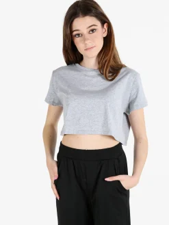 Essenziale Milano T-shirt crop da donna in cotone