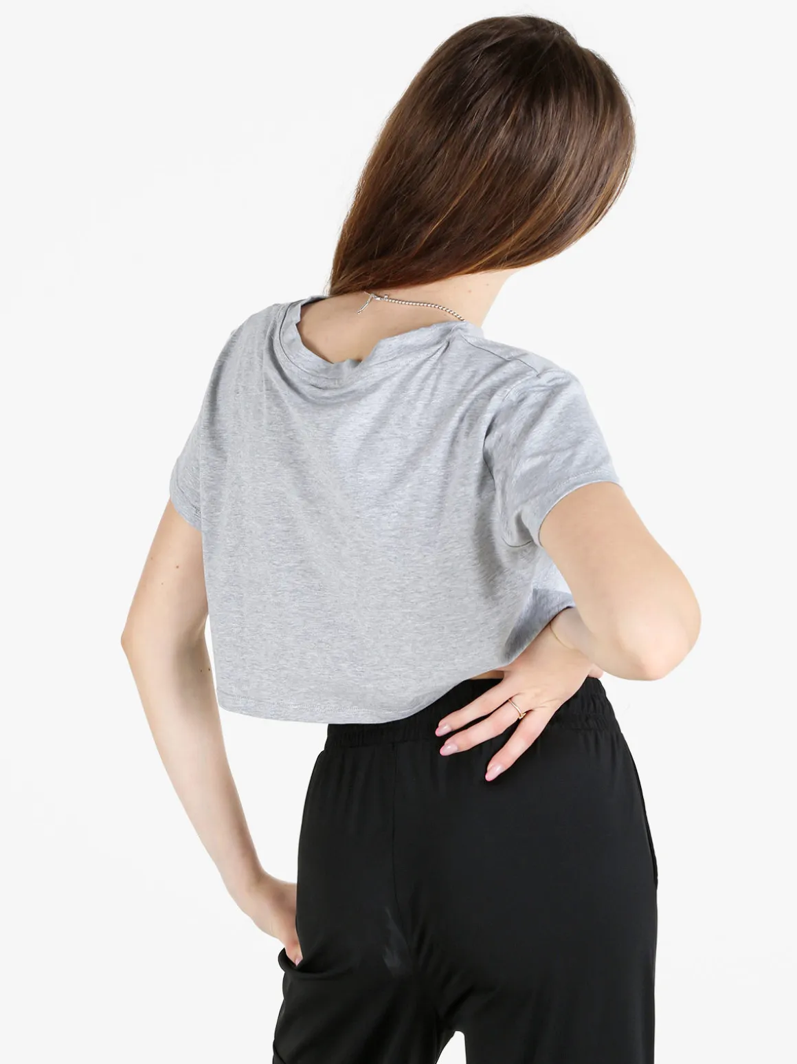 Essenziale Milano T-shirt crop da donna in cotone