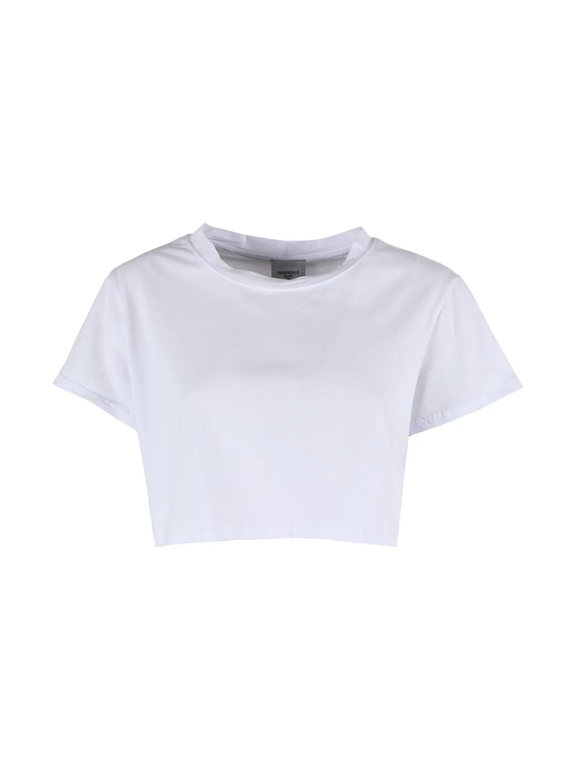 Essenziale Milano T-shirt crop da donna in cotone