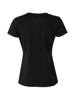 Essenziale Milano T-shirt girocollo da donna in cotone - nero