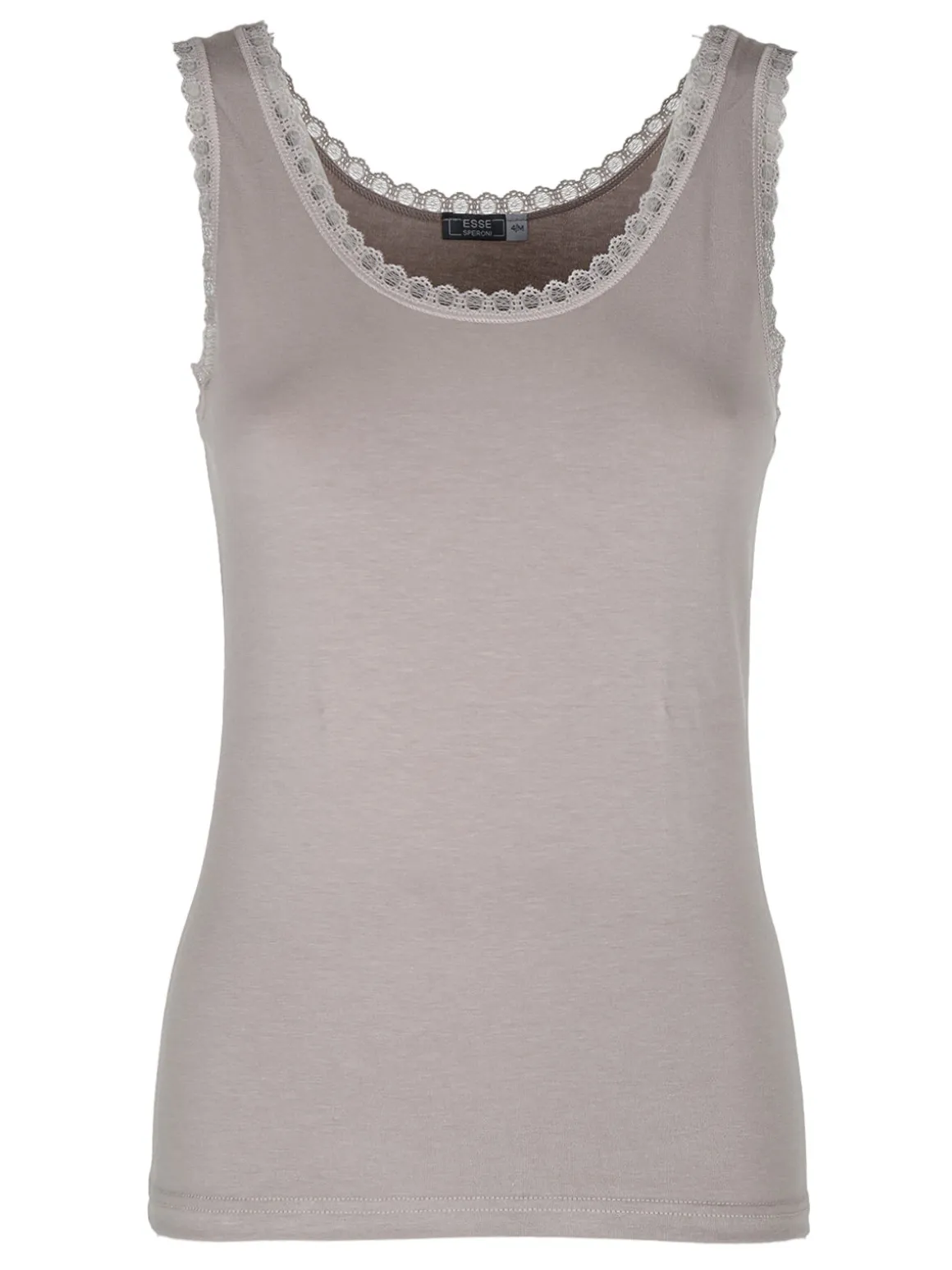Esse Speroni Canotta donna in cotone modal con pizzo