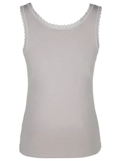 Esse Speroni Canotta donna in cotone modal con pizzo