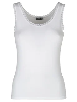 Esse Speroni Canotta donna in cotone modal con pizzo