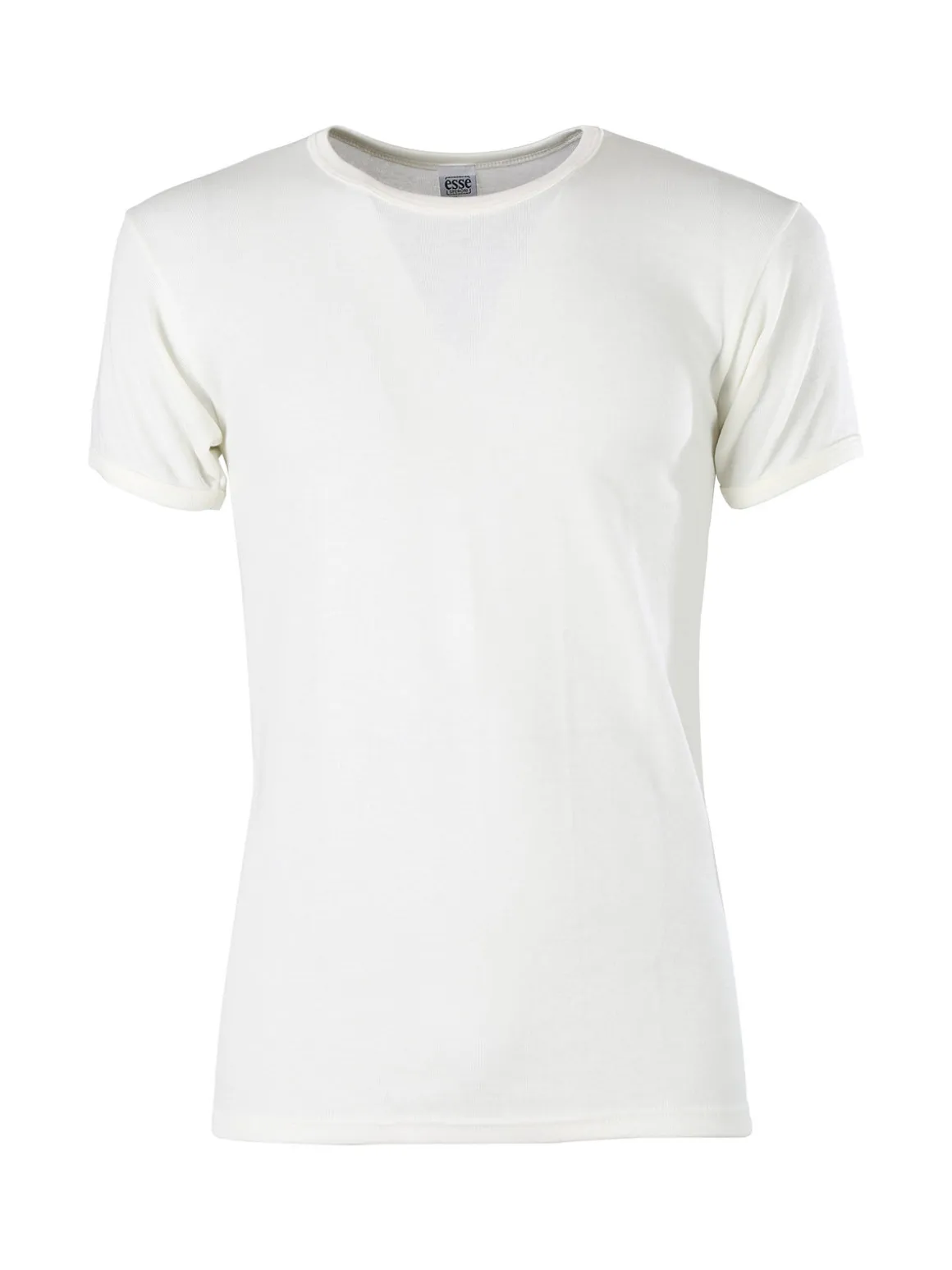 Esse Speroni Maglia intima da uomo in lana e cotone - bianco