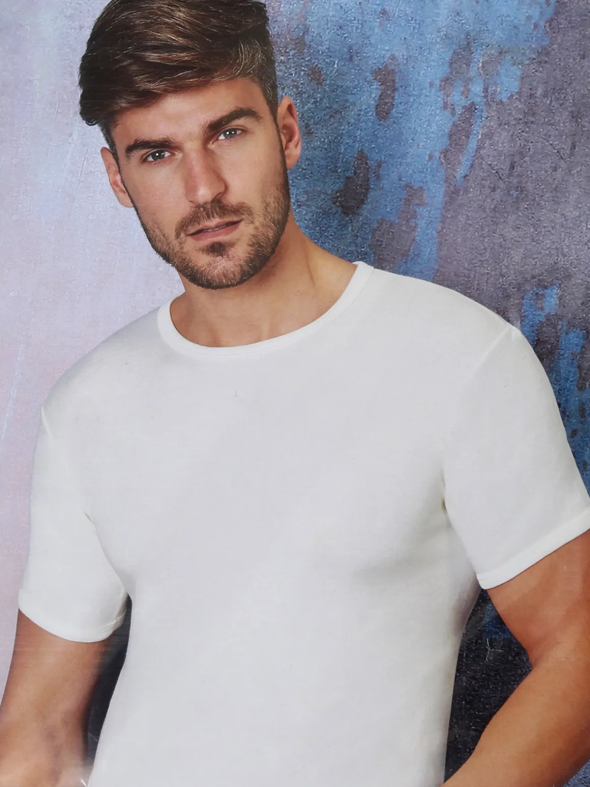 Esse Speroni Maglia intima da uomo in lana e cotone - bianco