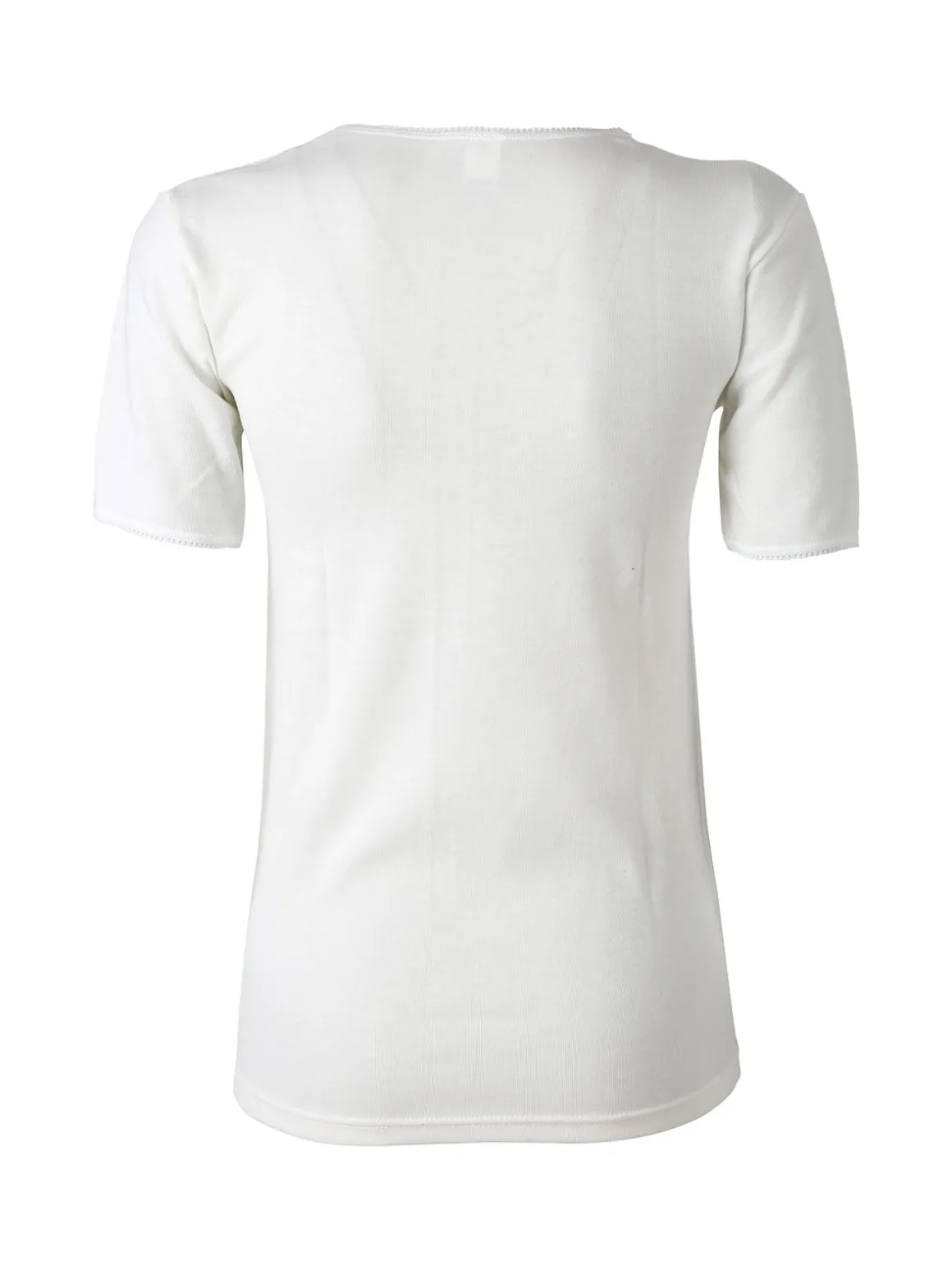 Esse Speroni Maglia intima donna in lana e cotone con dettagli macramè - bianco