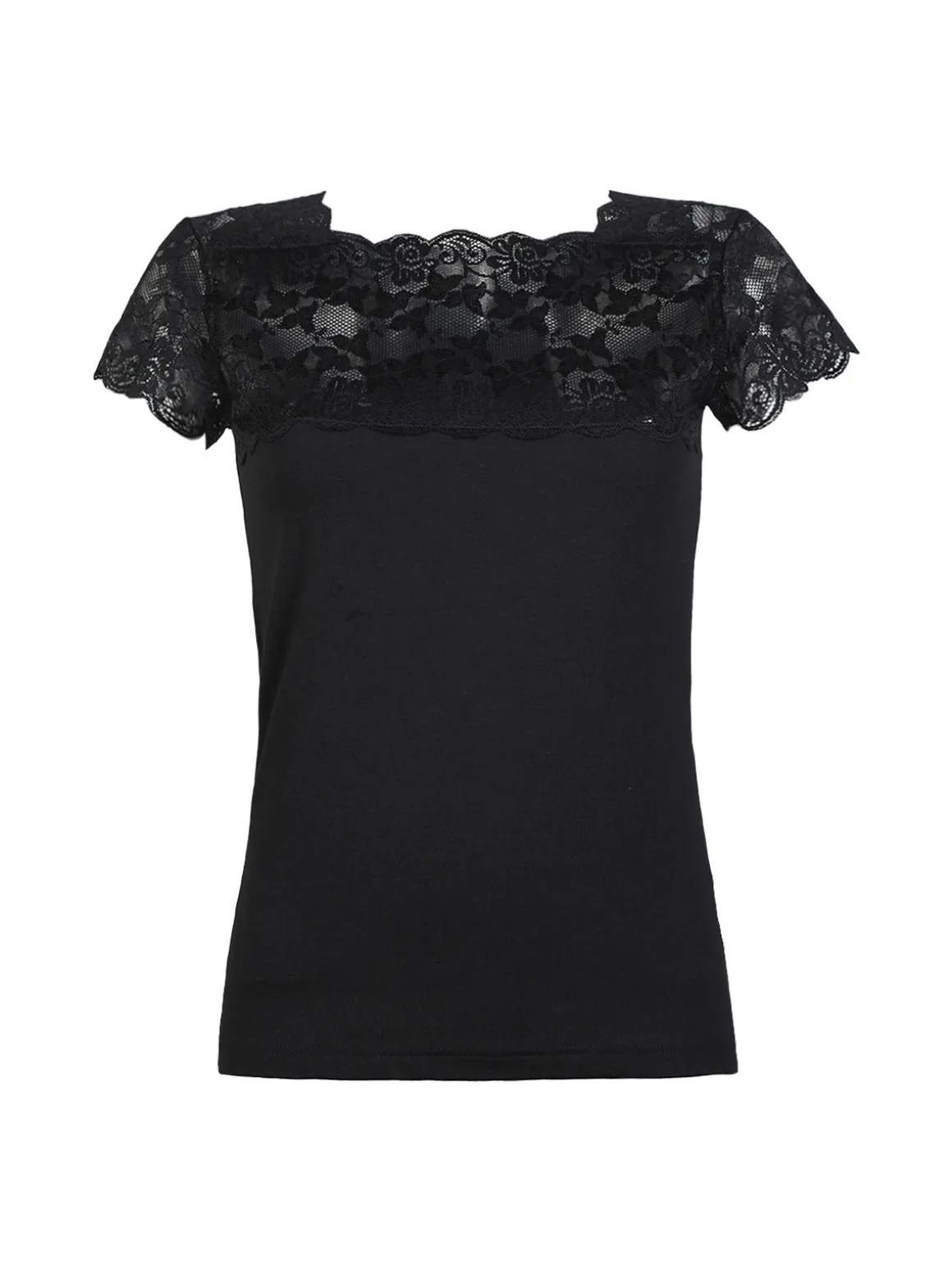 Esse Speroni Maglia manica corta donna con pizzo
