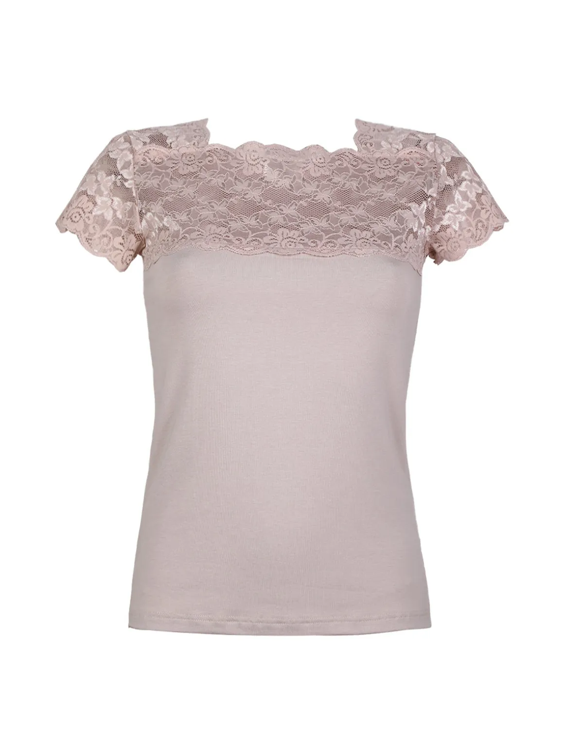 Esse Speroni Maglia manica corta donna con pizzo