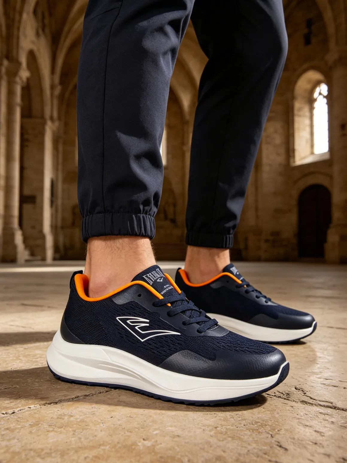 Everlast Sneakers sportive da uomo con lacci - nero