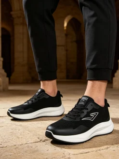 Everlast Sneakers sportive da uomo con suola alta - marrone