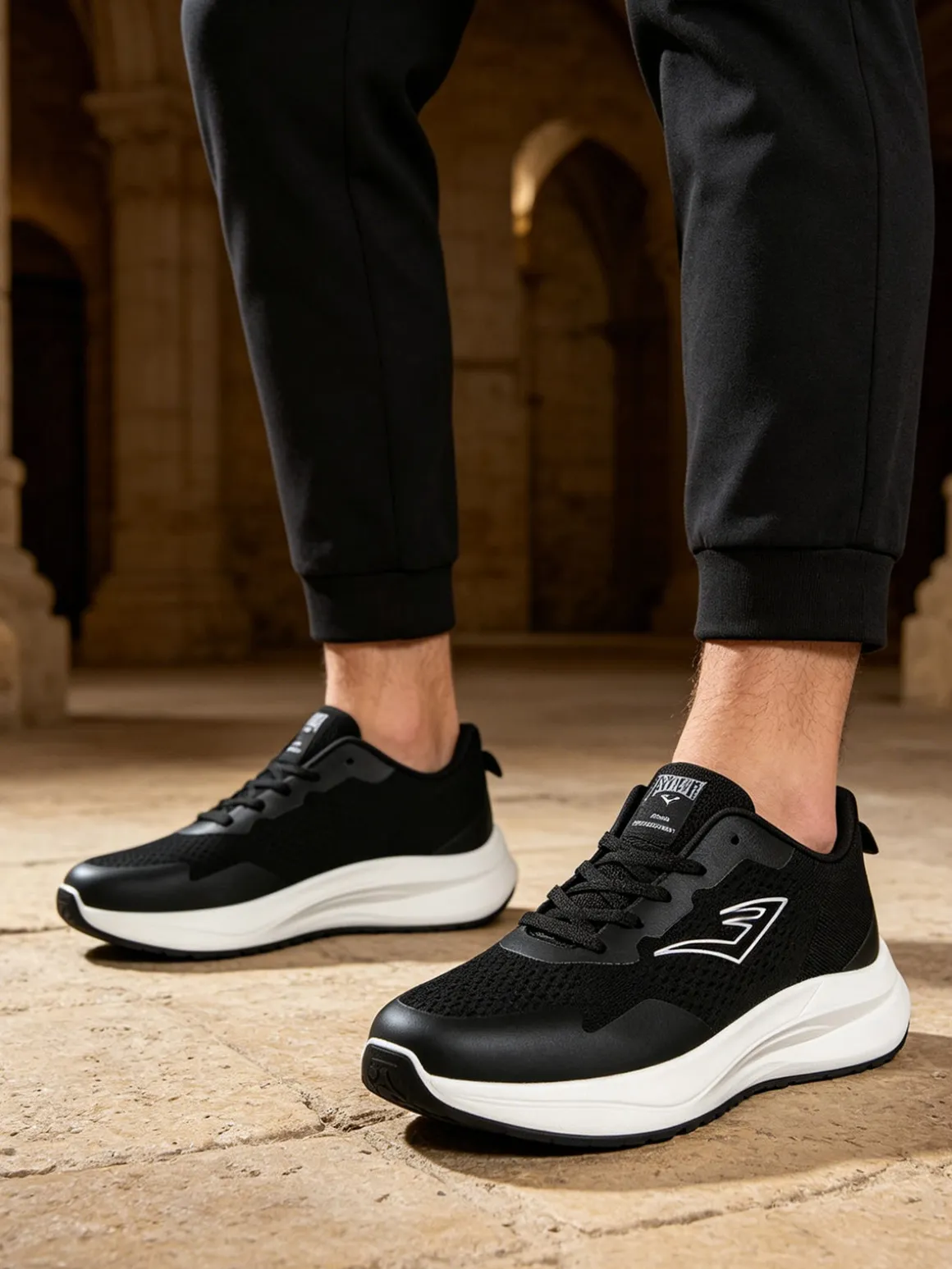 Everlast Sneakers sportive da uomo stringate - nero
