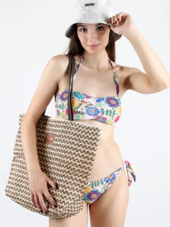 Farfala Fiore Bikini donna floreale con slip