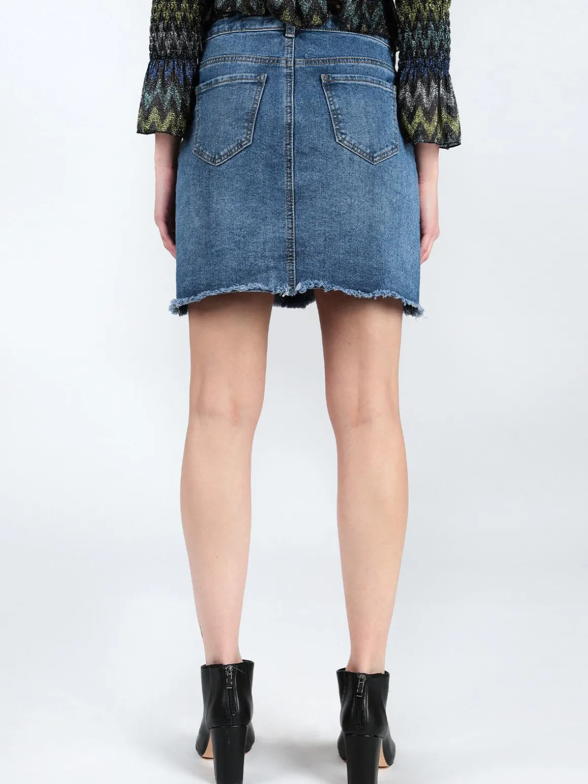 Farfallina Gonna di jeans con bottoni