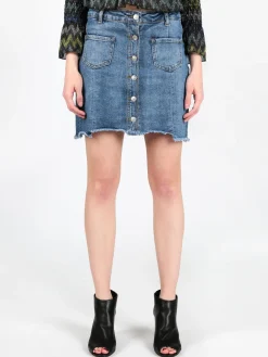 Farfallina Gonna di jeans con bottoni