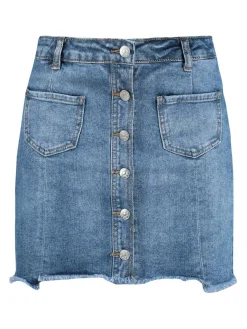 Farfallina Gonna di jeans con bottoni