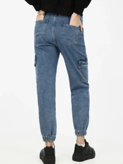 Farfallina Jeans donna cargo con tasconi