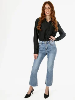 Farfallina Jeans donna crop a zampa - jeans
