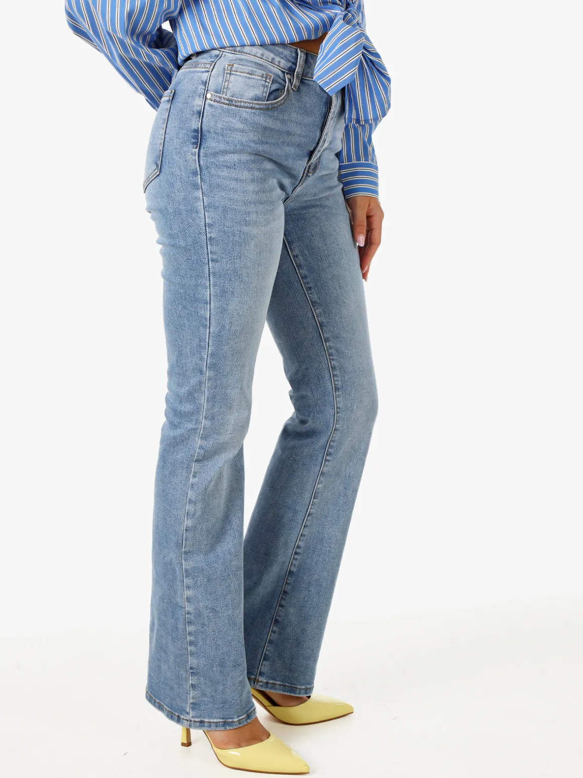 Farfallina Jeans donna flare a vita alta - jeans