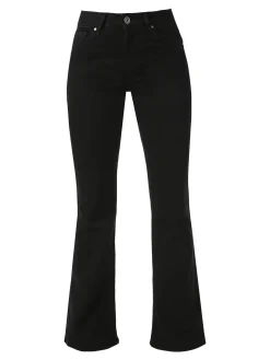 Farfallina Jeans donna flare a vita alta - nero