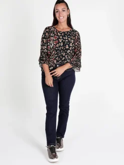 Farfallina Jeans donna push up taglie forti