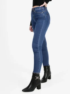Farfallina Jeans donna skinny con strass sul finale