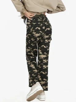Farfallina Pantaloni donna militare con tasconi