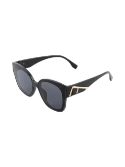 Fashion Eyewear Occhiali da sole squadrati da donna - nero
