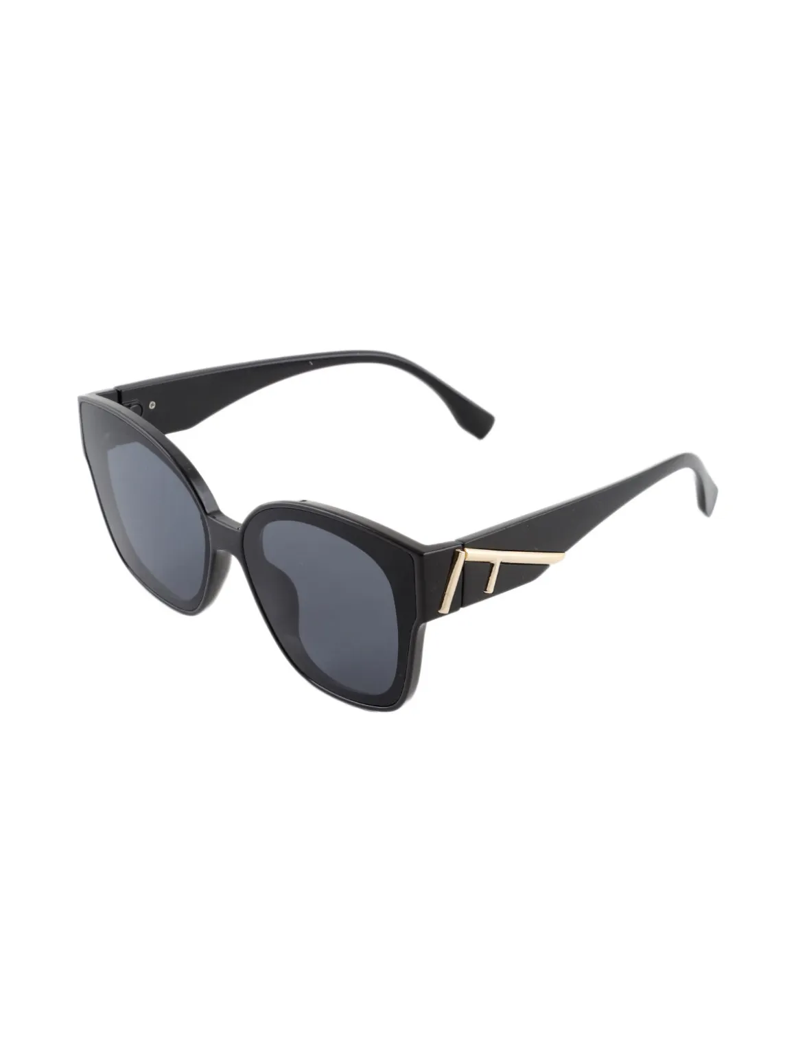 Fashion Eyewear Occhiali da sole squadrati da donna - nero