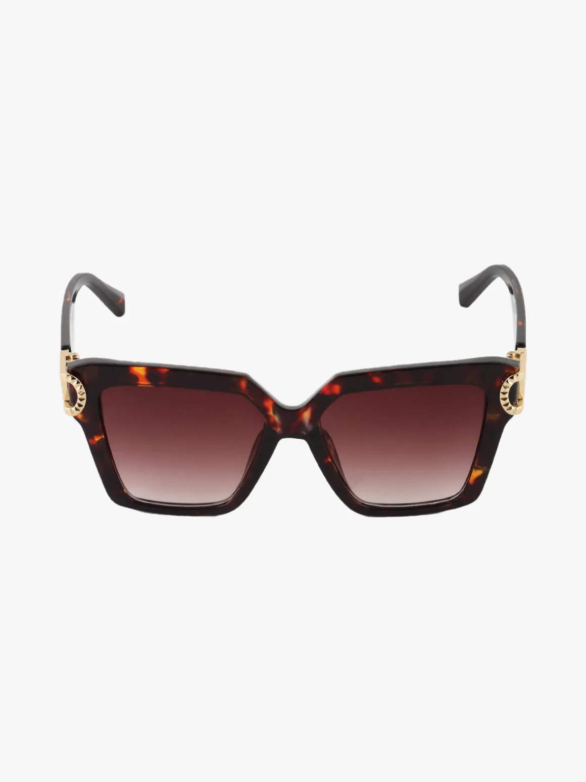 Fashion Eyewear Occhiali da sole quadrati da donna - marrone