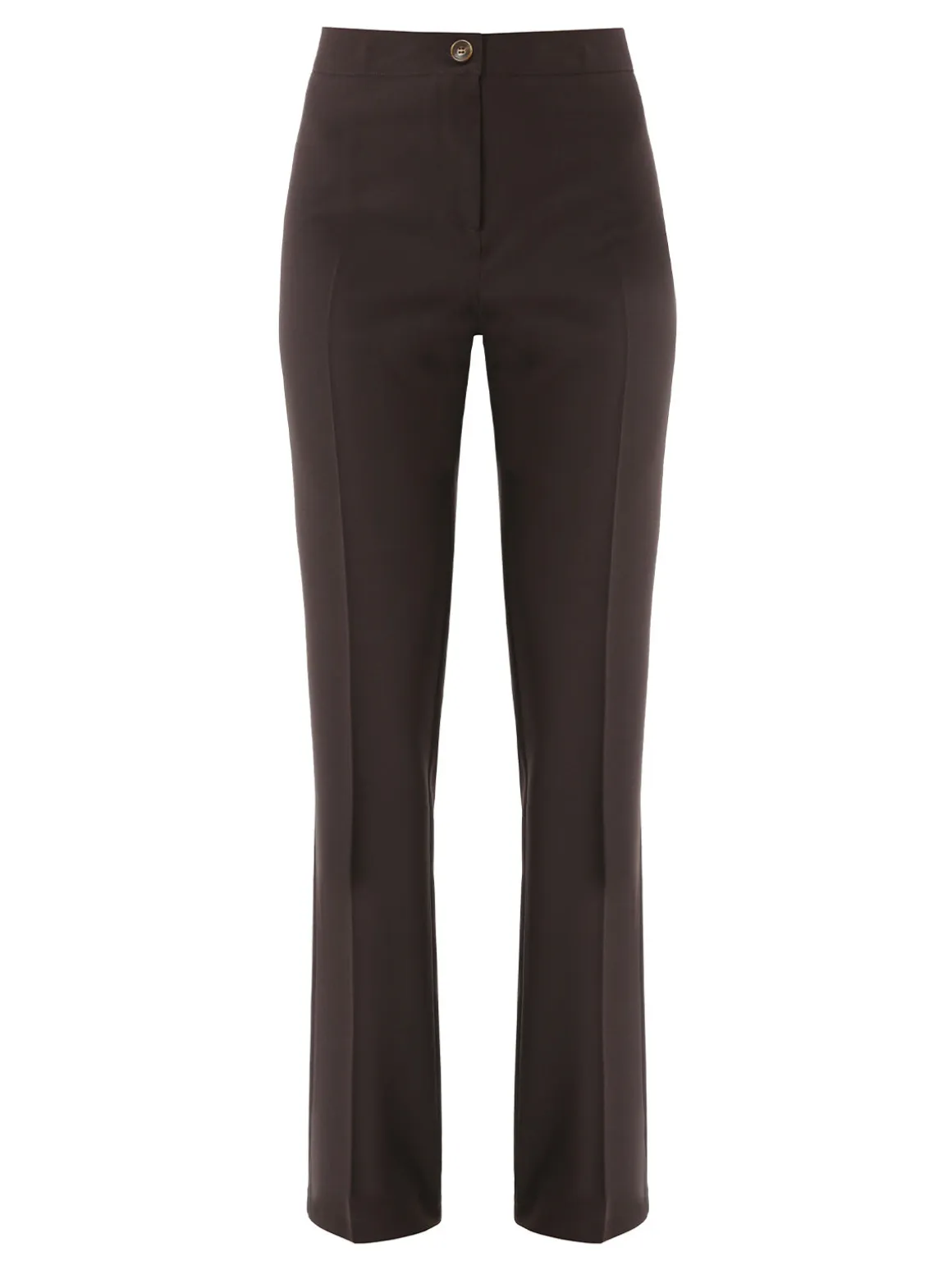 Fast Fashion Completo elegante da donna con blazer a doppiopetto e pantaloni a gamba dritta - moro
