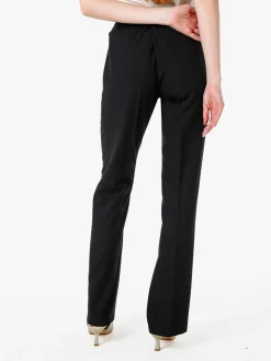 Fast Fashion Completo elegante da donna con blazer a doppiopetto e pantaloni a gamba dritta - nero