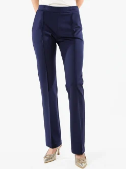 Fast Fashion Completo elegante da donna con blazer e pantaloni con finale a zampa - blu
