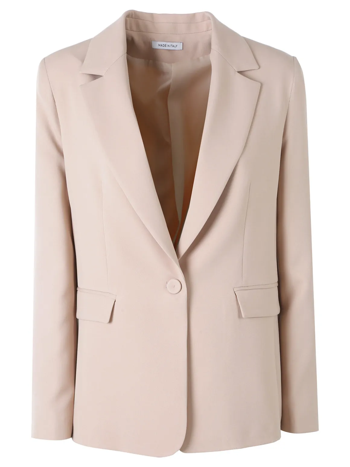 Fast Fashion Completo elegante da donna con blazer e pantaloni a gamba dritta - beige