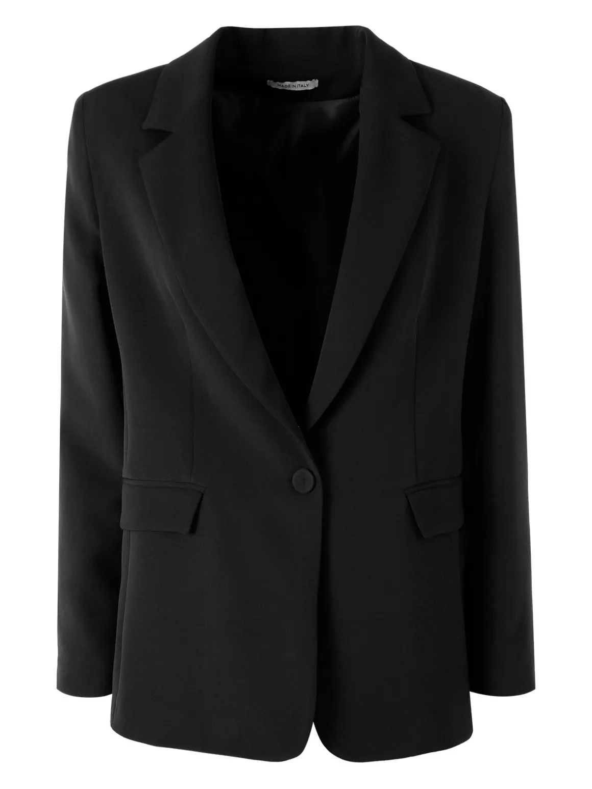 Fast Fashion Completo elegante da donna con blazer e pantaloni a gamba dritta - nero