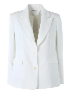 Fast Fashion Completo elegante da donna con blazer e pantaloni a gamba larga - panna