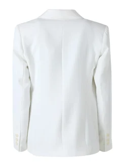 Fast Fashion Completo elegante da donna con blazer e pantaloni a gamba larga - panna