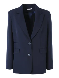 Fast Fashion Completo elegante da donna con blazer e pantaloni a gamba larga - blu