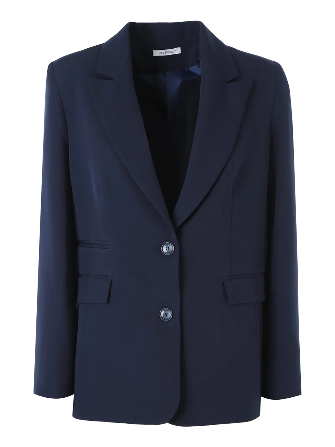 Fast Fashion Completo elegante da donna con blazer e pantaloni a gamba larga - blu