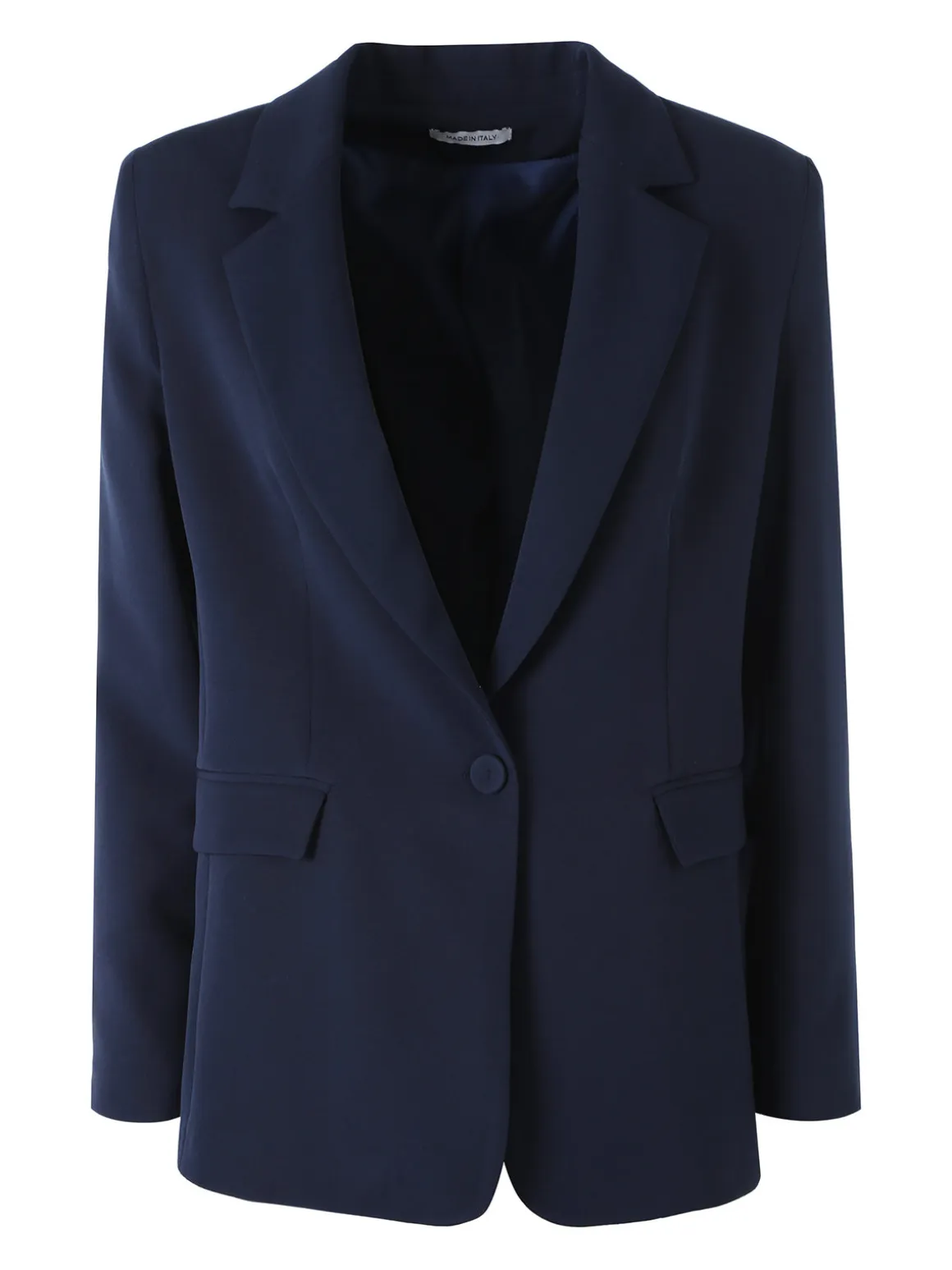 Fast Fashion Completo elegante da donna con blazer e pantaloni a gamba dritta - blu