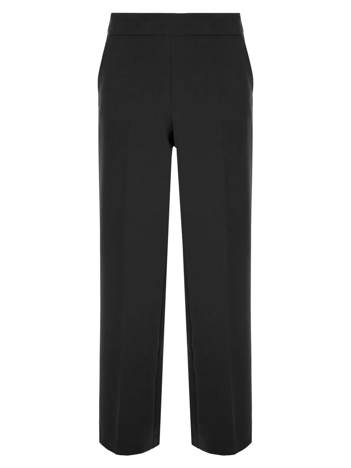 Fast Fashion Completo elegante da donna con blazer e pantaloni a gamba larga - nero
