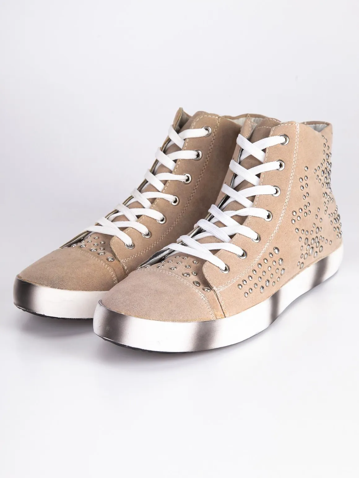 Faxter Sneakers stringate con borchie