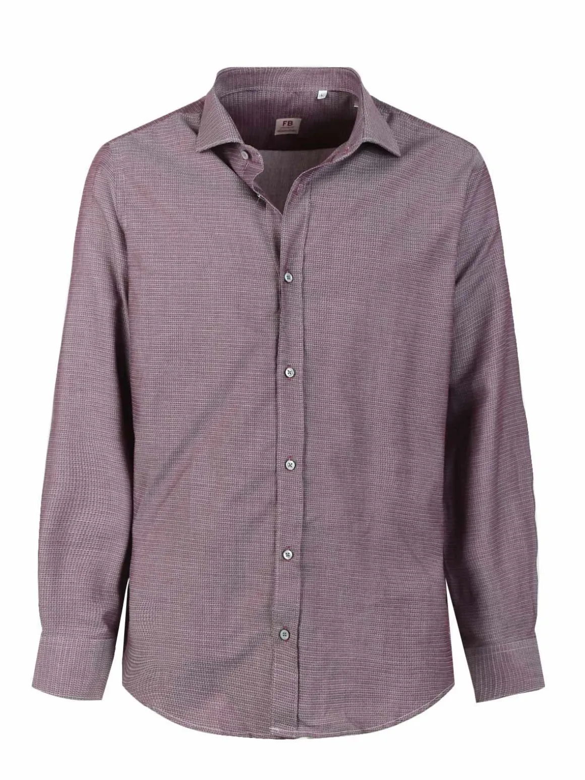 Fb Camicia da uomo slim fit a fantasia